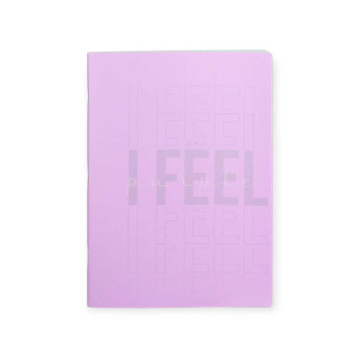 Picture of A5 I FEEL COLOUR LINED NOTEBOOK 80 PGS PURPLE